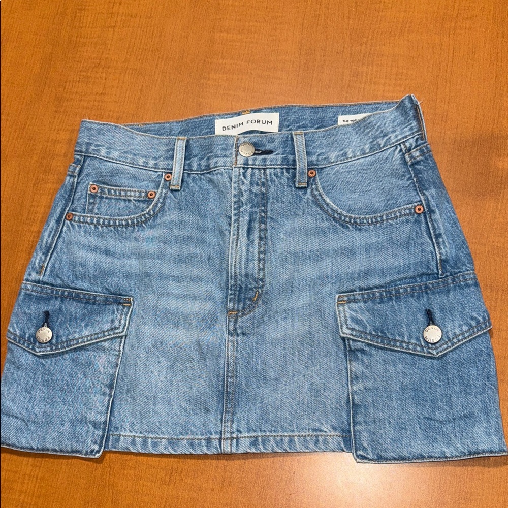 Denim Forum Classic Blue Mini Skirt